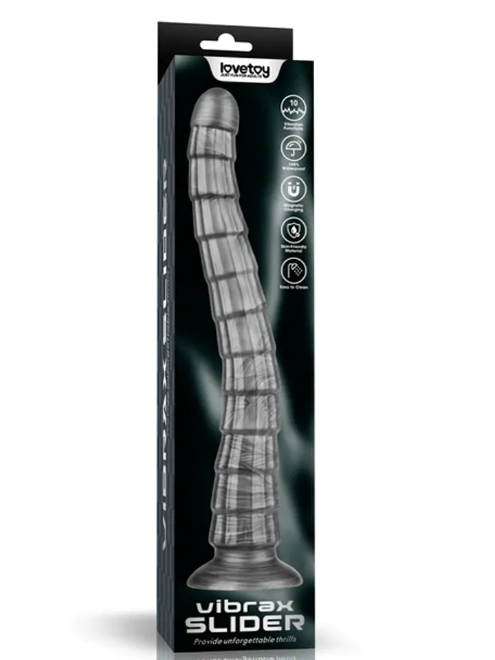 King Sized Vibrating Vibrax Slider 36,8 cm - Anal-Dildo mit Vibration 4 [full]