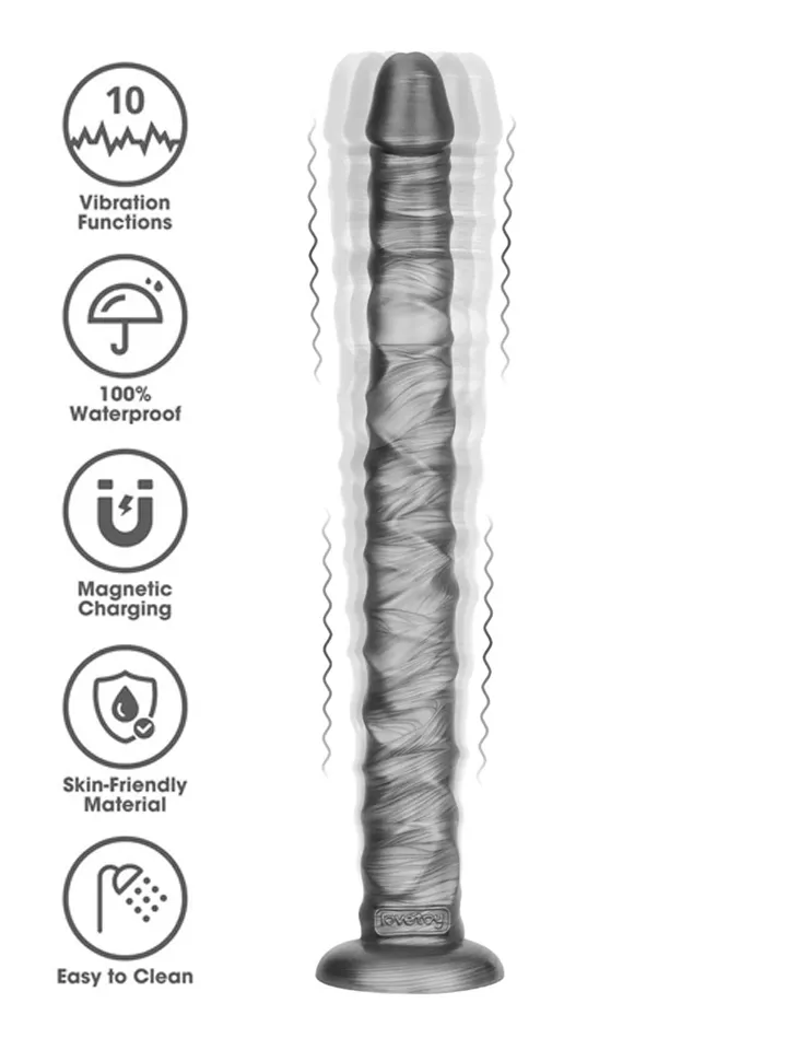 King Sized Vibrating Vibrax Slider 40,8 cm - Anal-Dildo mit Vibration 1 [full]