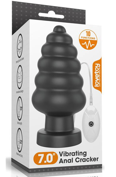 King Sized Vibrierender Anal Cracker 18cm - XL Buttplug 2