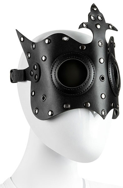 KinkHarness Royal Mask Black - BDSM Maske 2