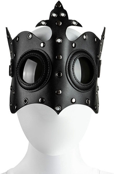 KinkHarness Royal Mask Black - BDSM Maske 3