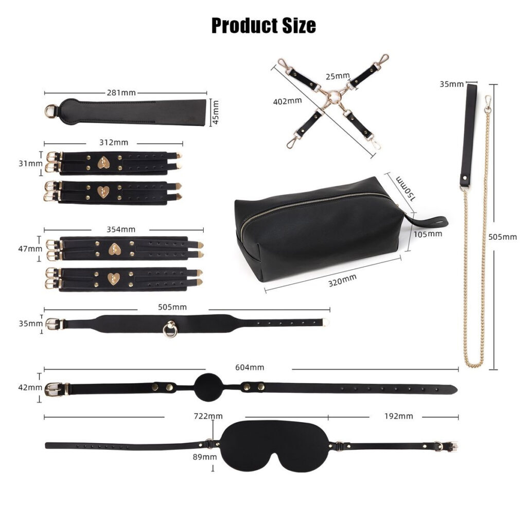 Kiotos BDSM Luxury Kit Black - Bondage-Set 2