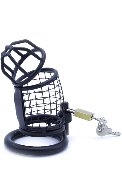 Kiotos Chastity Cage Squares Black 45 mm - Keuschheitskäfig 1