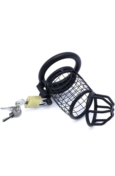 Kiotos Chastity Cage Squares Black 45 mm - Keuschheitskäfig 4