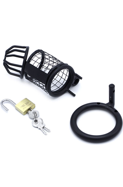 Kiotos Chastity Cage Squares Black 45 mm - Keuschheitskäfig 5