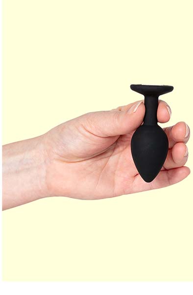 Kleiner Silikon-Plug mit Schmuckstein - Analplug 3