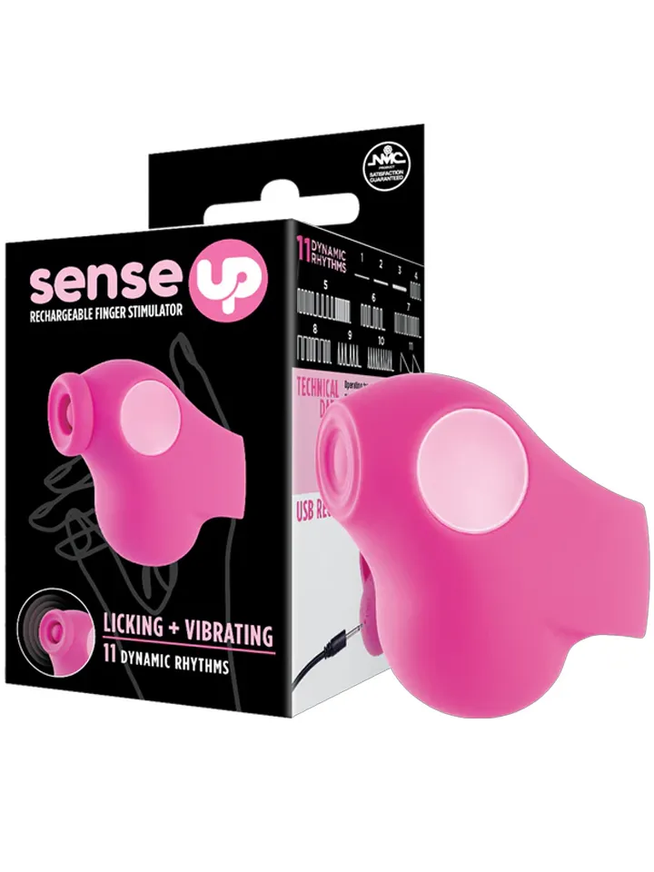 Klopfender Wiederaufladbarer Finger-Vibrator Pink - Vibrator 1