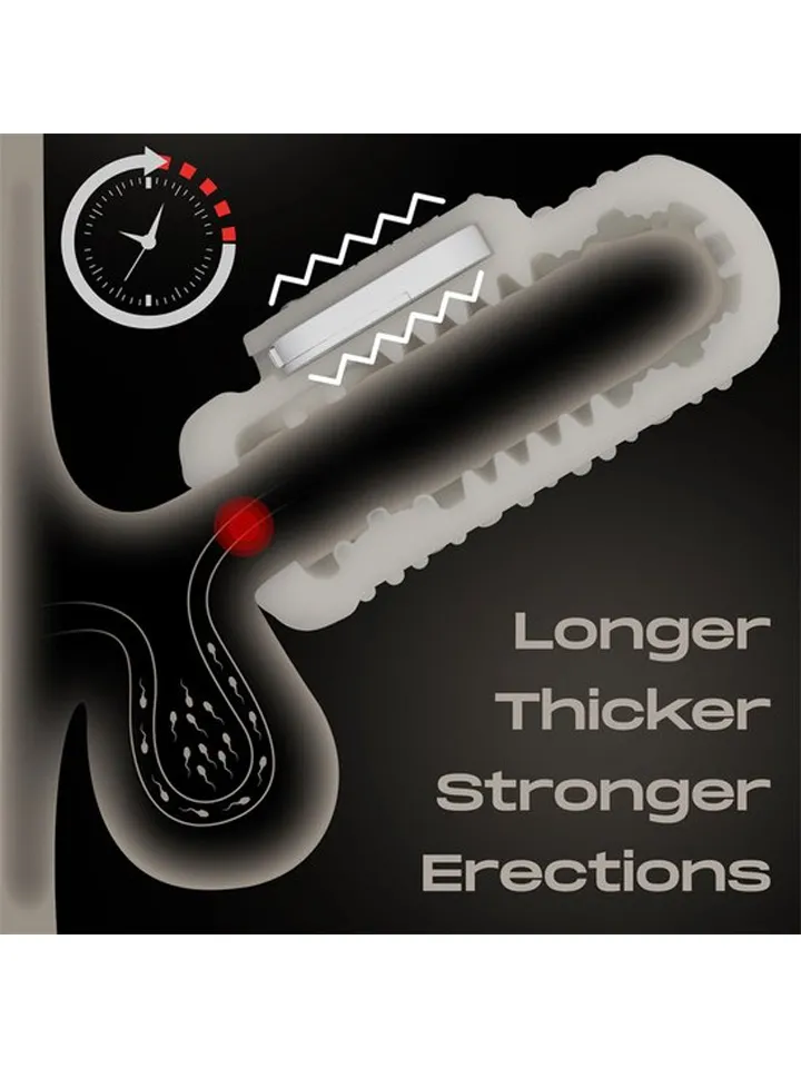 Knights Ring Vibrating Dual Purpose Sleeve-Drip - Vibrierender Penisverlängerer 2 [full]