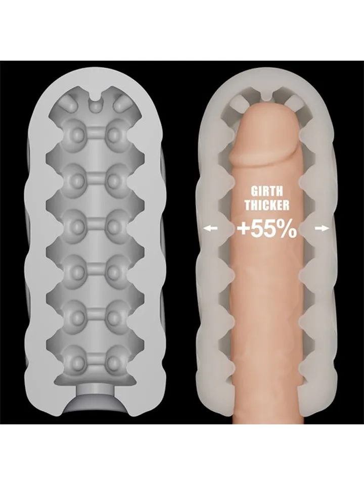 Knights Ring Vibrating Dual Purpose Sleeve-Spiral - Vibrierender Penisverlängerer 5 [full]
