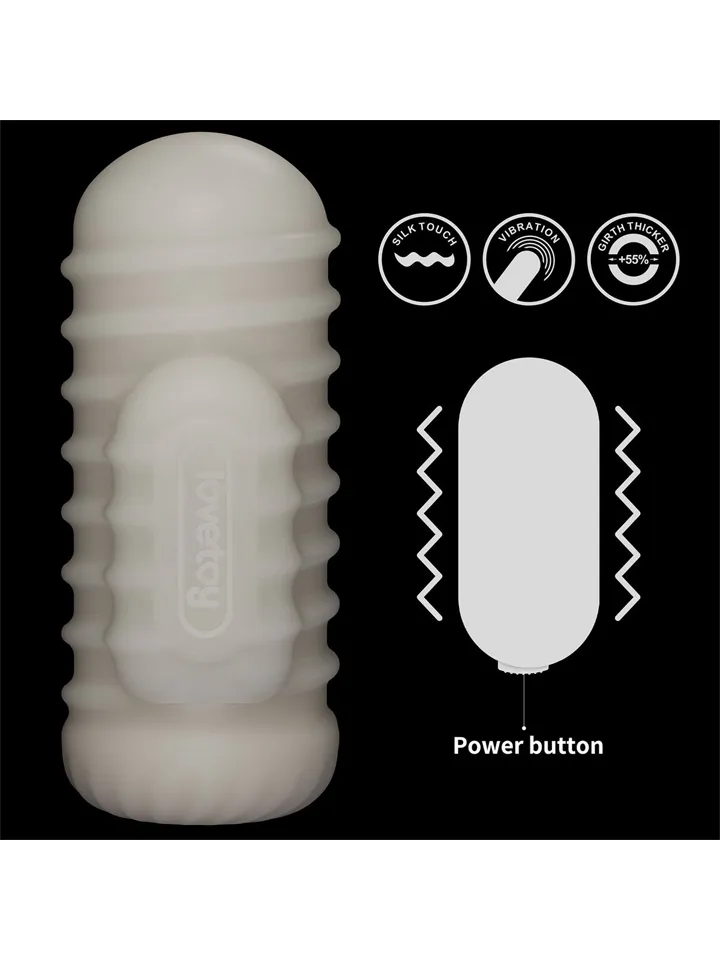 Knights Ring Vibrating Dual Purpose Sleeve-Wavy - Vibrierender Penisverlängerer 3 [full]