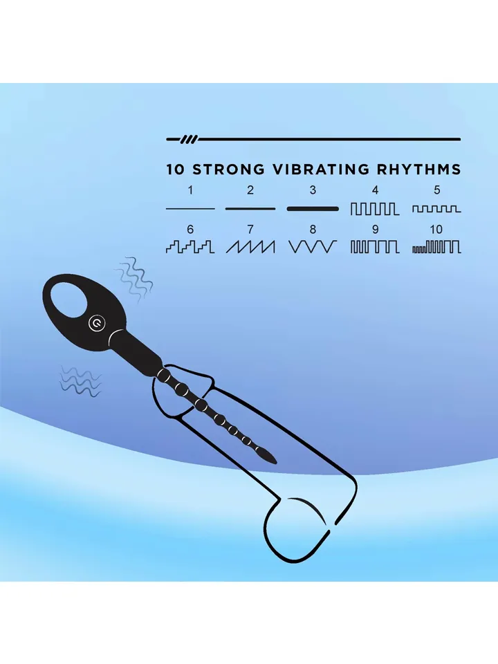 Knot-Knot Silikon-Harnröhrenstimulator - Vibrierender Dilator 4 [full]