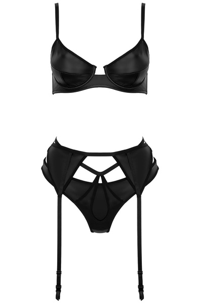 Kotek Blackelia 3-teiliges Set Schwarz - Unterwäschen Set 3