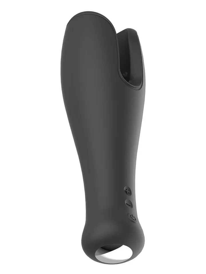 Kraftvoller, flexibler Head-Stimulator Schwarz - Vibrations-Masturbator 3