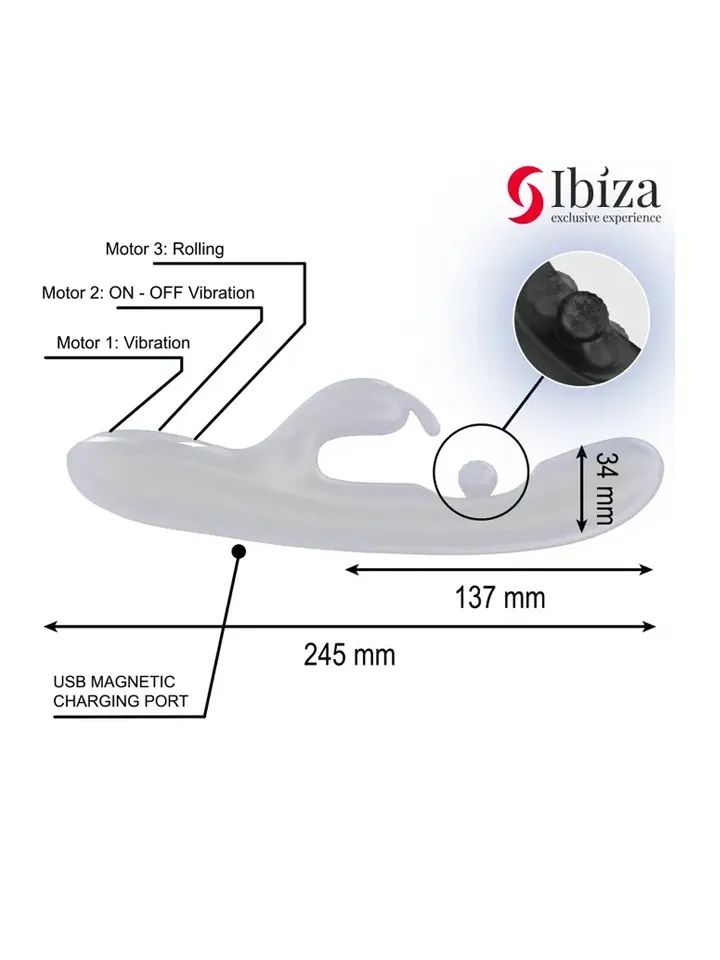 Kraftvoller Rabbit-Vibrator mit rotierender Perle - Rabbit-Vibrator 3 [full]