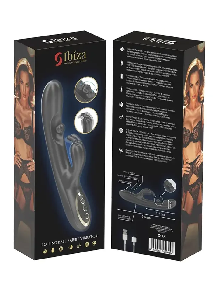 Kraftvoller Rabbit-Vibrator mit rotierender Perle - Rabbit-Vibrator 4 [full]