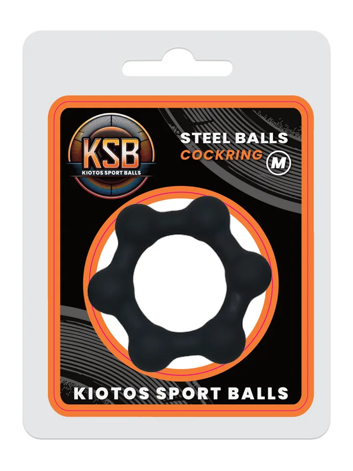 KSB Silicone Cockring With 6 Steel Balls Medium - Penisringe 1 [full]