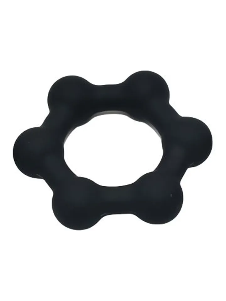 KSB Silicone Cockring With 6 Steel Balls Medium - Penisringe 2 [full]