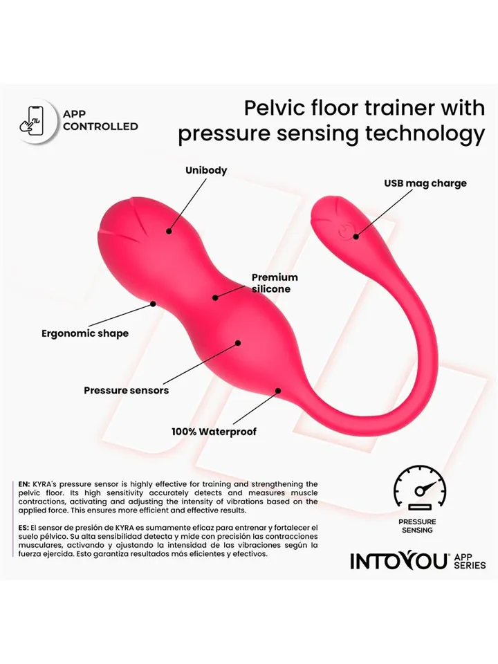 Kyra Pelvic Floor Trainer Pressure Sensing App - App-gesteuerte Vibratoren 3 [full]