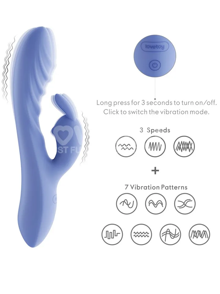L'Allure Swirl Rechargeable Vibrator - Rabbit-Vibrator 2