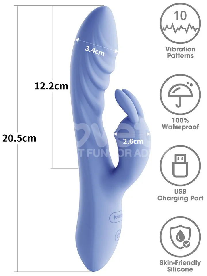 L'Allure Swirl Rechargeable Vibrator - Rabbit-Vibrator 3