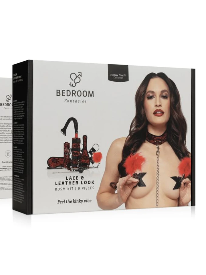 Lace & Leather Look 8-pcs Bondage Set - Bondage-Set 3 [full]