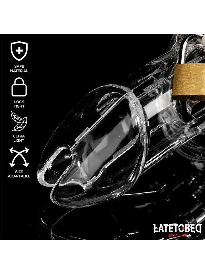 Langer, transparenter Keuschheitskäfig - Keuschheitskäfig 2 [full]