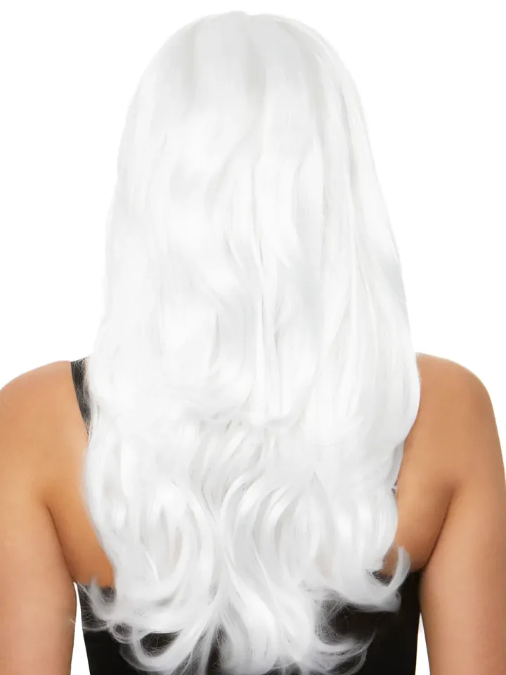 Leg Avenue Long Wavy Wig White - Perücke 2 [full]