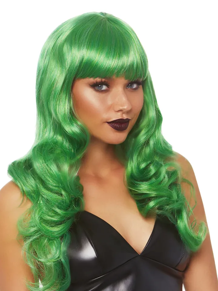 Leg Avenue Misfit Long Wavy Wig Green - Perücke 1 [full]