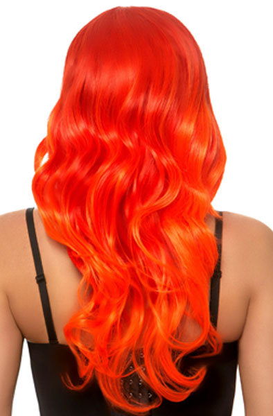 Leg Avenue Ombre Long Wavy Wig Orange - Perücke 2