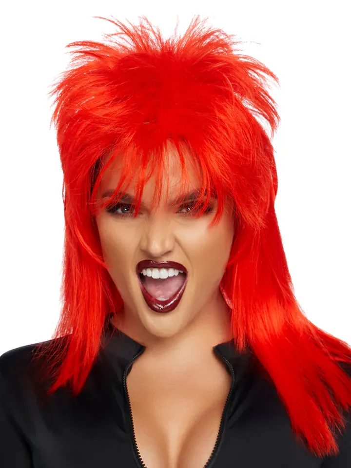 Leg Avenue Unisex Rockstar Wig Red - Perücke 1 [full]
