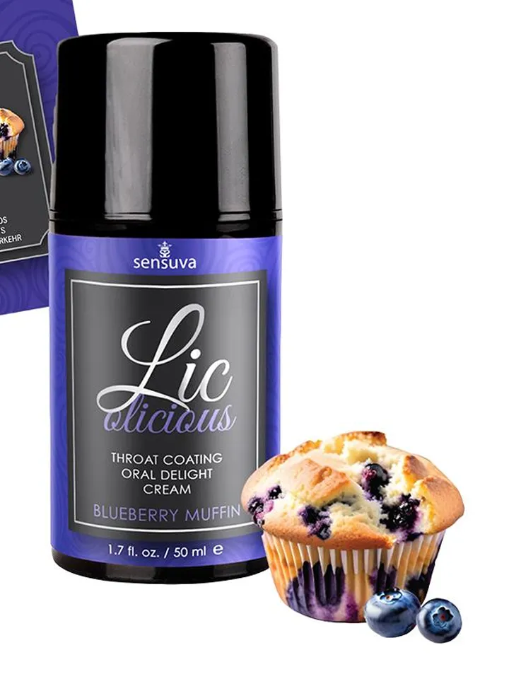 Lic-o-Licious Blueberry Muffin Oral Cream 50 ml - Essbar und für Oralsex geeignet 2 [full]