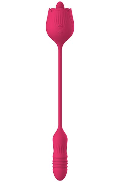Licking Rose + Thrusting Dildo - Klitoris-Stimulator 3
