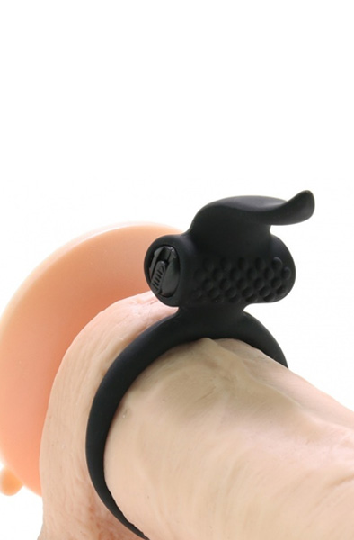 Lingus Vibrating Cock Ring Black - Vibrierender Penisring 4