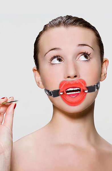 Lip Gag Mouth Shape Adjustable 39-58 cm - Knebel 7