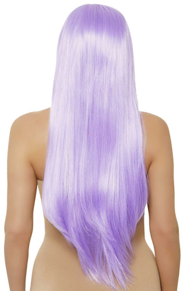 Long Straight Center Part Wig Lavender - Perücke 2
