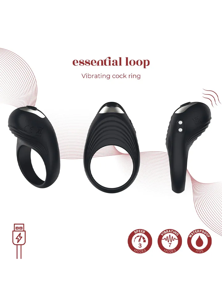 Loop Rechargeable Vibrating Cock Ring - Vibrierender Penisring 2 [full]
