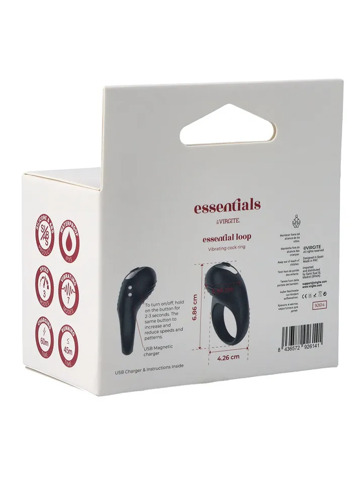 Loop Rechargeable Vibrating Cock Ring - Vibrierender Penisring 5 [full]