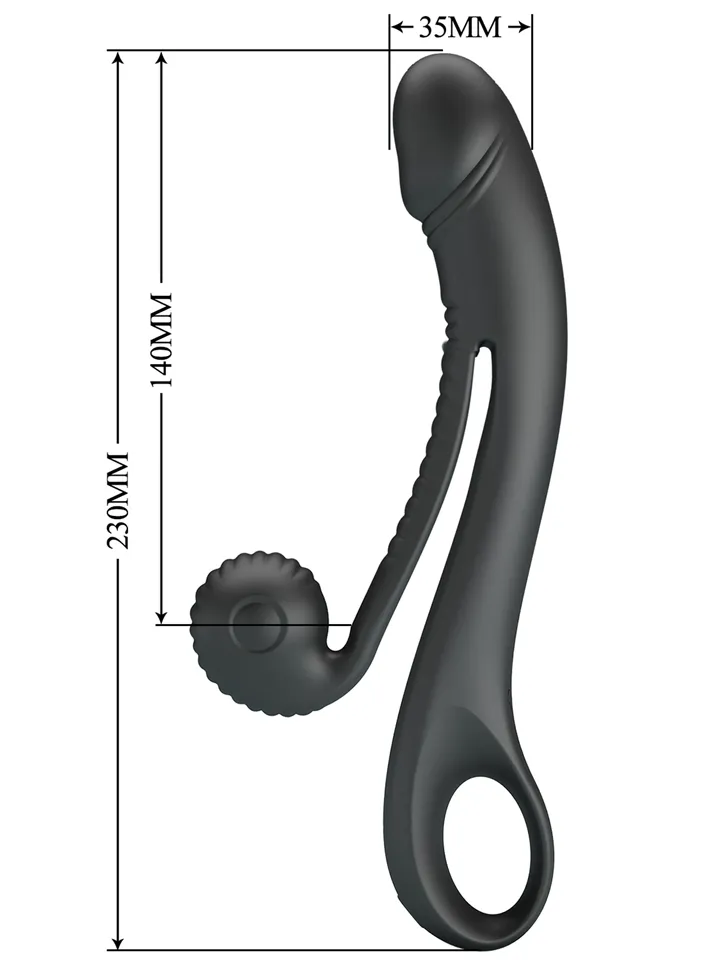 Love Romance Selma Snail Rabbit Black - G-Punkt-Vibrator 3