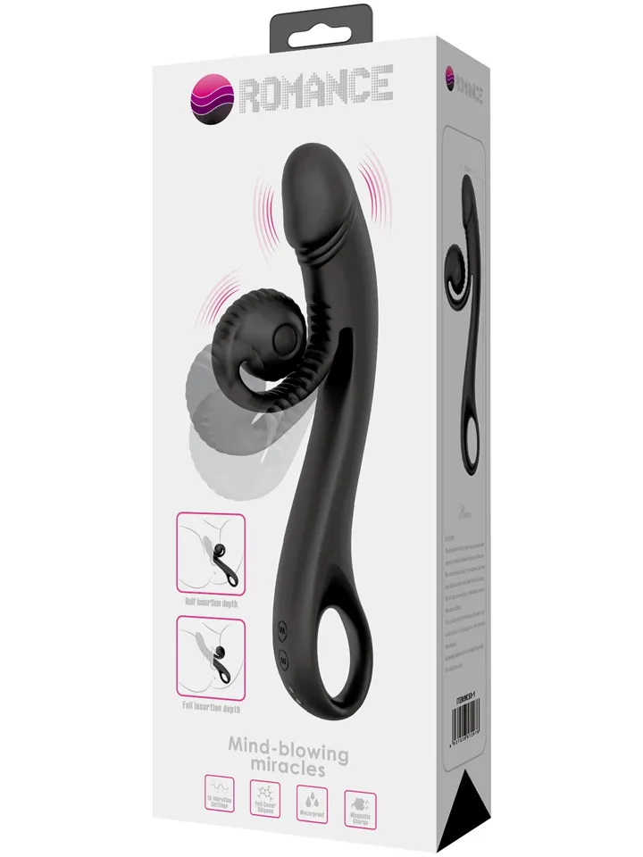 Love Romance Selma Snail Rabbit Black - G-Punkt-Vibrator 4