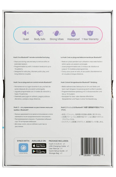 Lovense Hush 2 Groß 57mm - Ferngesteuerter Analplug 7