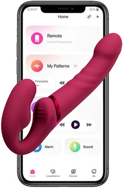 Lovense Lapis vibrierender strapless Strap-On - Vibrierender Umschnalldildo 1