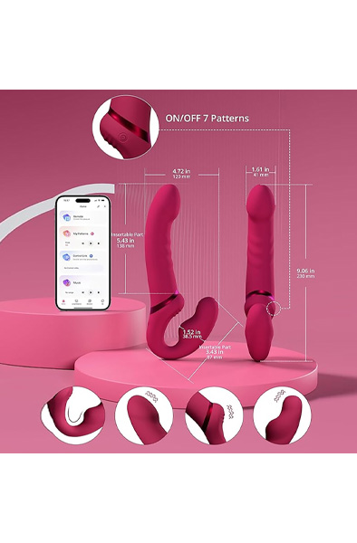 Lovense Lapis vibrierender strapless Strap-On - Vibrierender Umschnalldildo 6