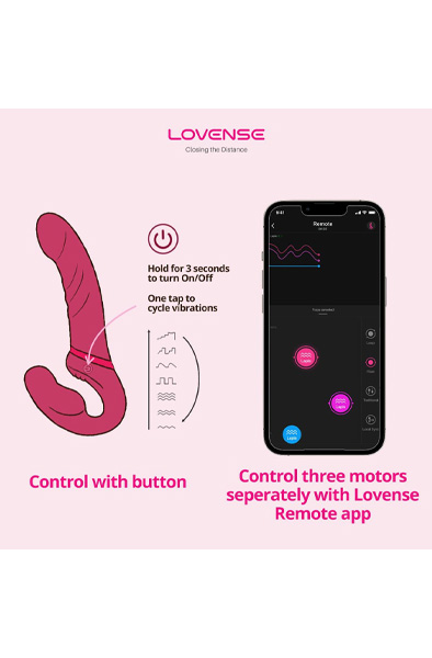 Lovense Lapis vibrierender strapless Strap-On - Vibrierender Umschnalldildo 7