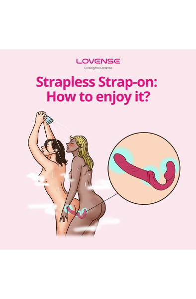 Lovense Lapis vibrierender strapless Strap-On - Vibrierender Umschnalldildo 8