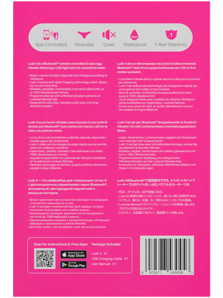 Lovense Lush 4 - App-gesteuerter Vibrator 3 [full]