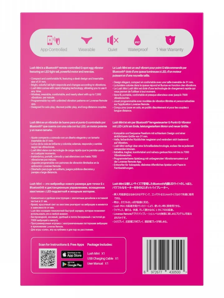 Lovense Lush Mini - App-gesteuerter Vibrator 6 [full]