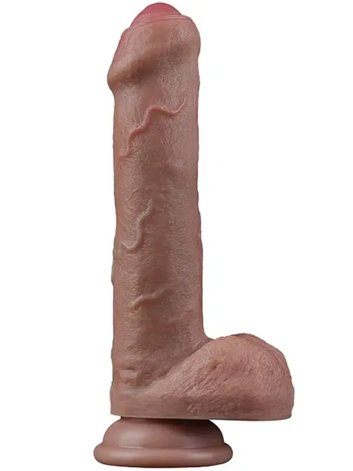 Lovetoy doppelschichtiges Silikon-Glied 20,3 cm - Realistischer Dildo 1