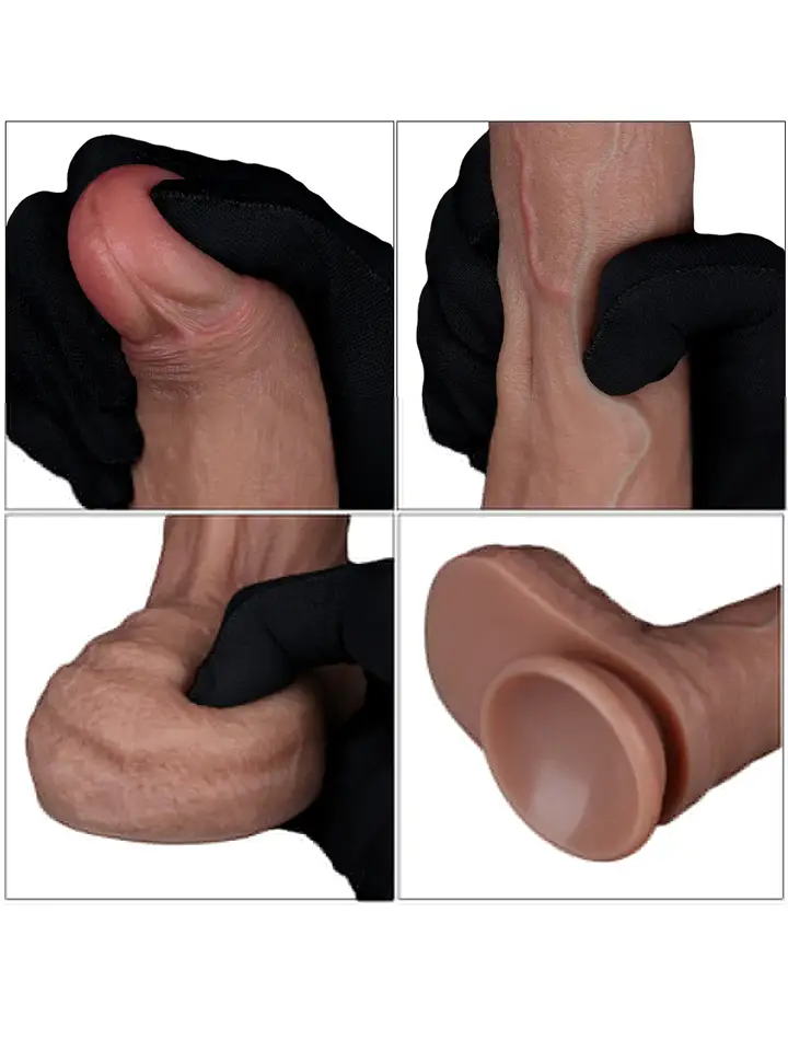 Lovetoy Doppelschichtiges Silikon-Glied 21,5 cm - Realistischer Dildo 3