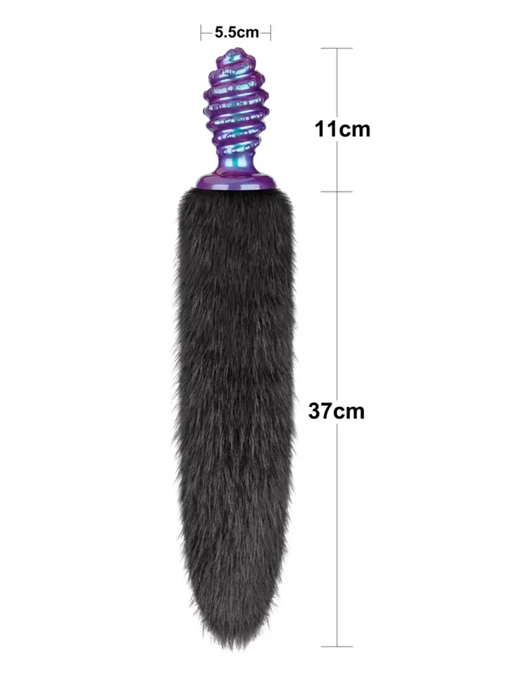 Lovetoy MystiTail Anal Plug With Tail 11 cm - Analplug in Tierform 2 [full]