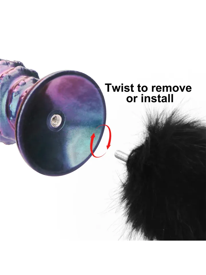 Lovetoy MystiTail Anal Plug With Tail 11 cm - Analplug in Tierform 3 [full]
